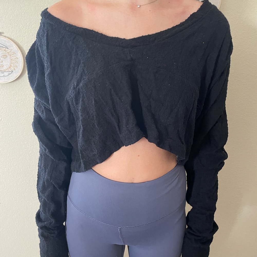 Gymshark long sleeve cropped workout top